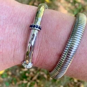 Park Lane Silver Arcadia Bracelet with Blue Crystal Accents